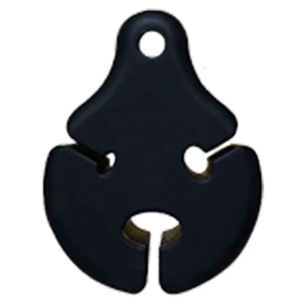 Reusable Maxbell Fishing Pole Binding Clip Comfortable Outdoor Fishing Fishing Rod Fixed Ball Black User-Friendly