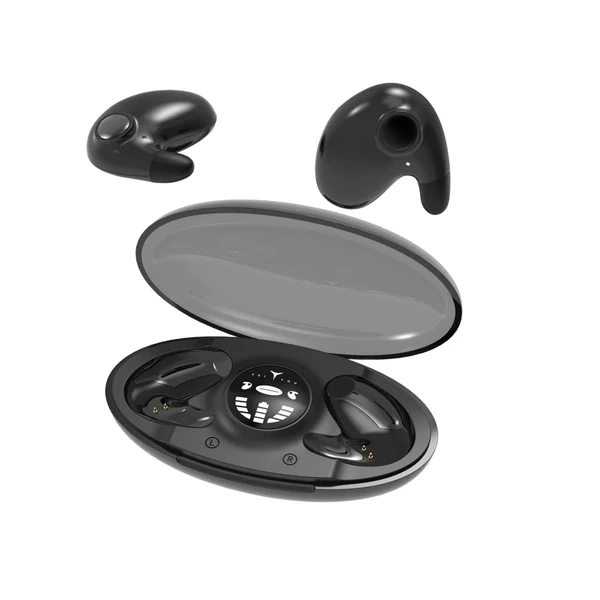 Next-Generation Maxbell Mini in Ear Earphones IPX5 Waterproof HD Call Stereo Sound Wireless Earbuds Black Reusable