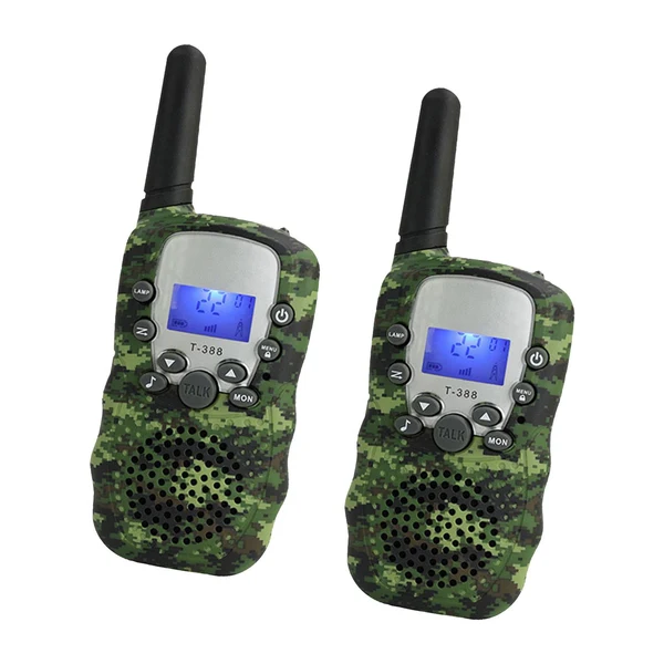 Durable Maxbell Kids Walkie Talkie Long Distance 3km for 3-12 Years Old Boys Girls Outside Green Organic