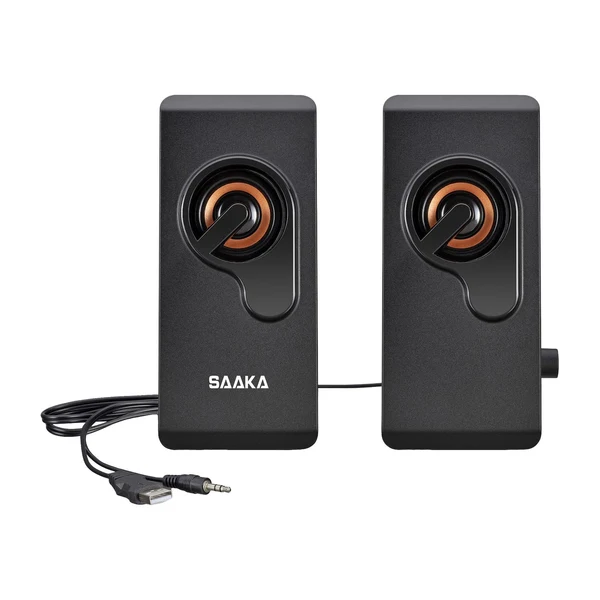 Prestigious Maxbell 2 Pieces Desktop Table Speaker USB Powered Wired for Laptop Notebook Travel Official
