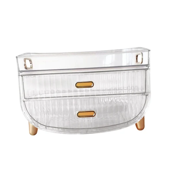 Lightweight Maxbell Desktop Makeup Organizer Makeup Holder Caddy Makeup Organizer for Bathroom Clear Unique