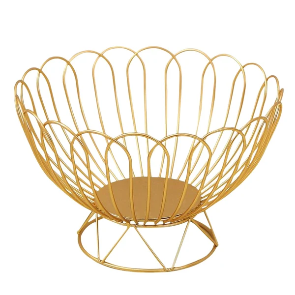 Fine Crafted Maxbell Wire Fruit Basket Decorative Stand Vegetables Storage Basket for Home Party Aureate Genuine