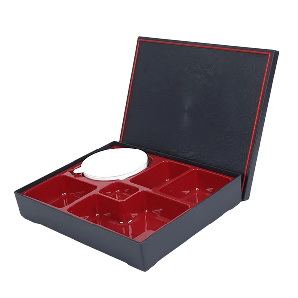 Elegant Maxbell Bento Box Leakproof 6 Sections Fruits Container for Camping Adults Children Style A Traditional