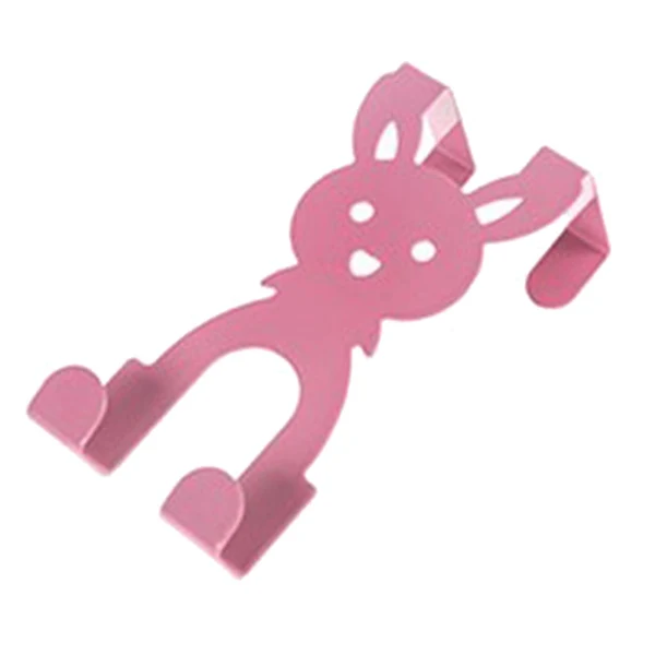 Smart Maxbell Over The Door Hook Double Hooks Decorative Iron for Hanging Handbag Keys Pink Outstanding