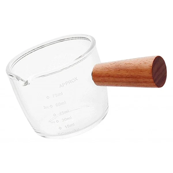 Versatile Maxbell Glass Measuring Cup Measure Jugs Mixing Mug for Restaurant Baking 75ml Modern