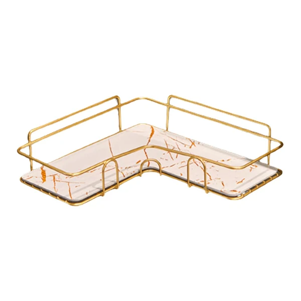 Clean Maxbell Iron Shower Organizer Shelf Waterproof Triangular Rack for RV Kitchen Toilet Black Reusable