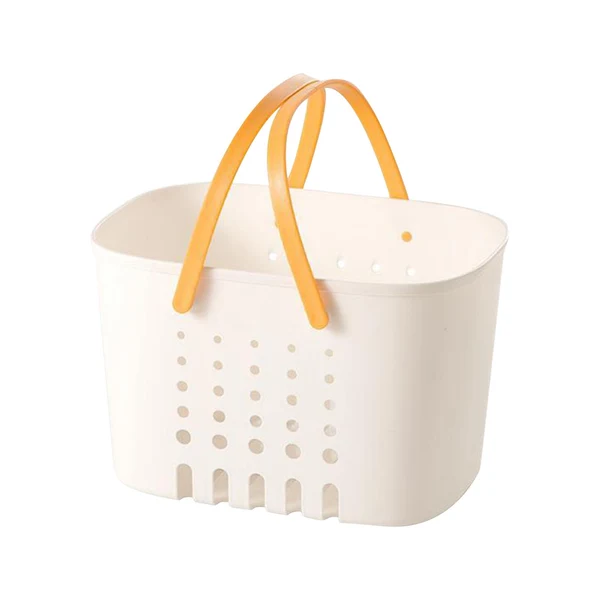 Proven Maxbell Shower Caddy tote organizer Durable Quick Drain Organizer with Handle for Kitchen Yellow Healthy