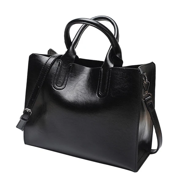 Innovative Maxbell Elegant Womens Leather Handbag Big Capacity Zipper Closure Top Handle Tote Black Exceptional