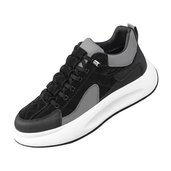 Easy-to-Use Maxbell Men Casual Shoes Breathable Shoes Leisure Running Athletic Sneakers 44 Yards Black Soft