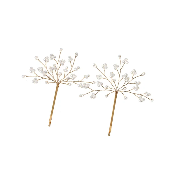 Effective Maxbell 2Pcs Hair Clips Elegant Hair Styling Tool Hair Accessories Snap Hairpins Aureate Refined