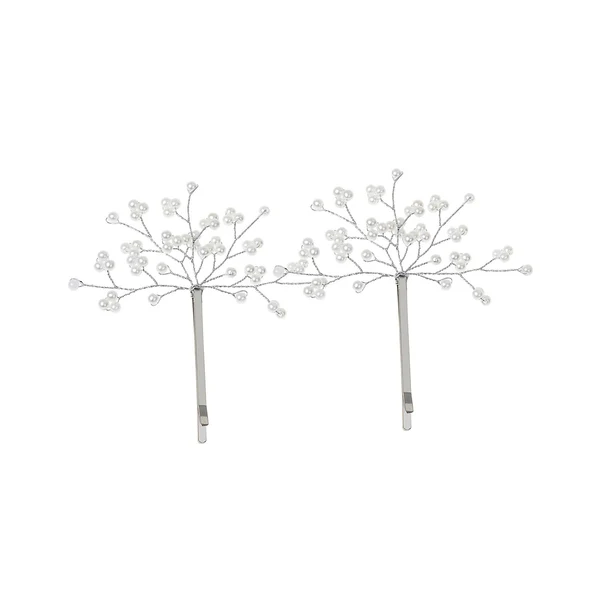Green Maxbell 2Pcs Hair Clips Elegant Hair Styling Tool Hair Accessories Snap Hairpins Argent