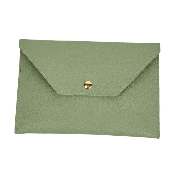 Fine Crafted Maxbell Makeup Bag Travel Simple PU Leather Gift for Women Girl Toiletry Clutch Green Next-Generation