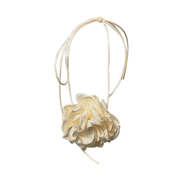 Stylish Maxbell Flower Choker Necklace for Women Neck Flower Choker Party Festival Halloween Yellow Detailed