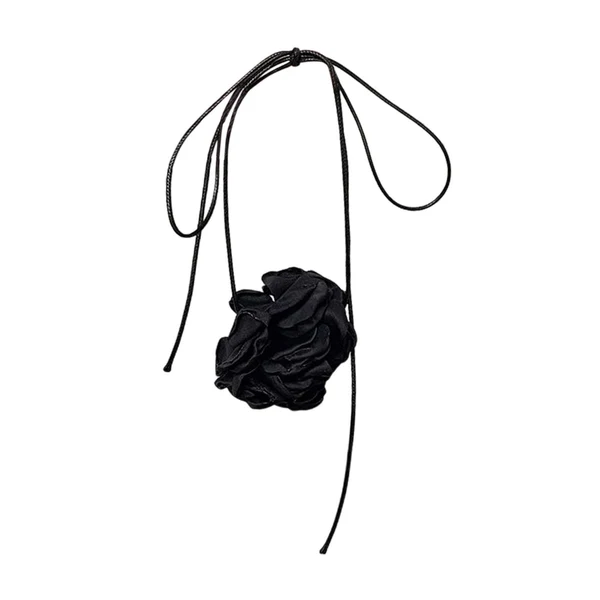 Genuine Maxbell Flower Choker Necklace for Women Neck Flower Choker Party Festival Halloween Black Minimalist