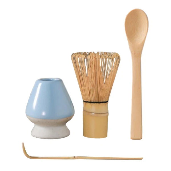 Lightweight Maxbell Japanese Matcha Tea Set Exquisite Workmanship for Office Friends Gifts Sky blue Elite