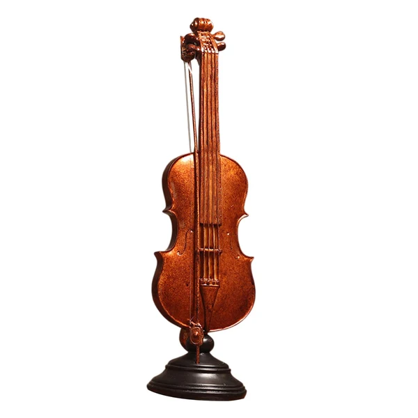 Optimized Maxbell Musical Instrument Figurine with Base Creative Statue Cabinet Ornaments Official