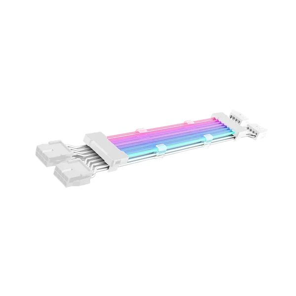 Versatile Maxbell Extension RGB Cable PSU Extension Cable Set PCIe Cable for Computer PC White 2x8PIN Selected