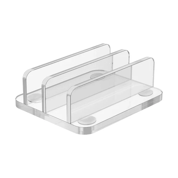 Reusable Maxbell Vertical Laptop Stand Universal Equipment Multipurpose for Hotel Pen Home Clear Stylish