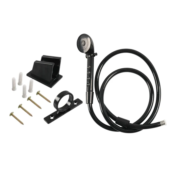 Stylish Maxbell Handheld Shower Head with Hose High Pressure Shower Head for Motorhome Black Artisan