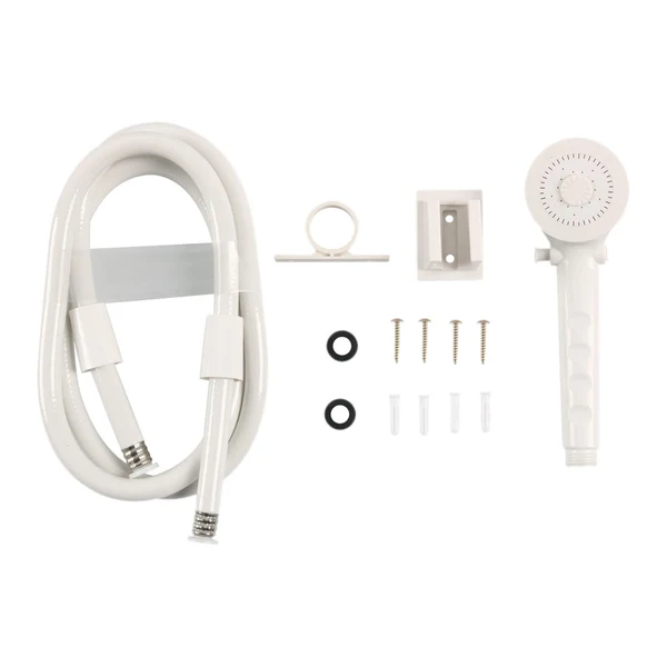 Recyclable Maxbell Handheld Shower Head with Hose High Pressure Shower Head for Motorhome White Durable