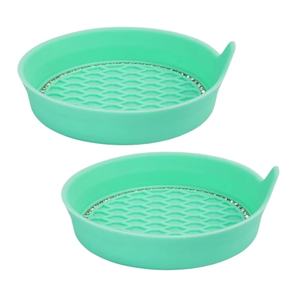 High-Grade Maxbell Auto Cup Insert Coaster round Vehicle Cup Mats for Party Office RV Green Unique