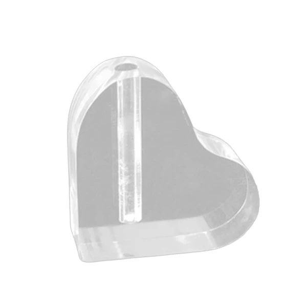 World-Class Maxbell Acrylic Flower Vase Heart Shape Elegant Book Shaped for Office Bookshelf Fast