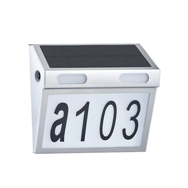 Reliable Maxbell Solar Address Sign Lights Solar Powered Lighted Address Plaque for Home Yard User-Friendly