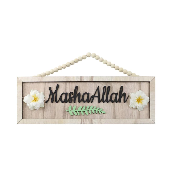 Easy-to-Use Maxbell Ramadan Sign Hanging Plaque Ramadan Decoration Door Hanger Ramadan Door Sign Style A Exclusive