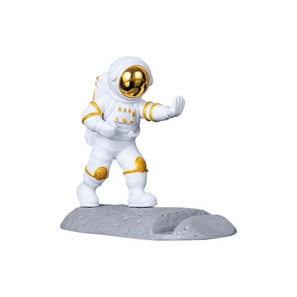 Official Maxbell Cool Astronaut Phone Holder Children Gift Universal Home Decor Desktop Mount Aureate Style A Fashionable