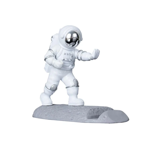 Lightweight Maxbell Cool Astronaut Phone Holder Children Gift Universal Home Decor Desktop Mount Argent Style A Fast