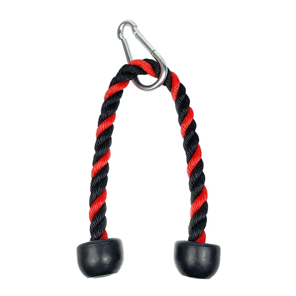 Organic Maxbell Tricep Rope Cable Attachments Heavy Duty for Forearm Weight Lifting Shoulder Black and red Convenient