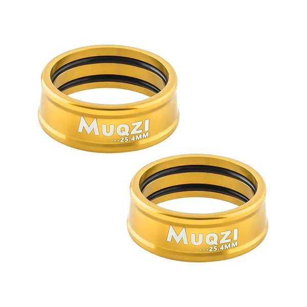 Versatile Maxbell 2x Folding Bike Handlebar Fixing Rings Aluminum Frame Stem Mount Aureate 25.4mm Contemporary