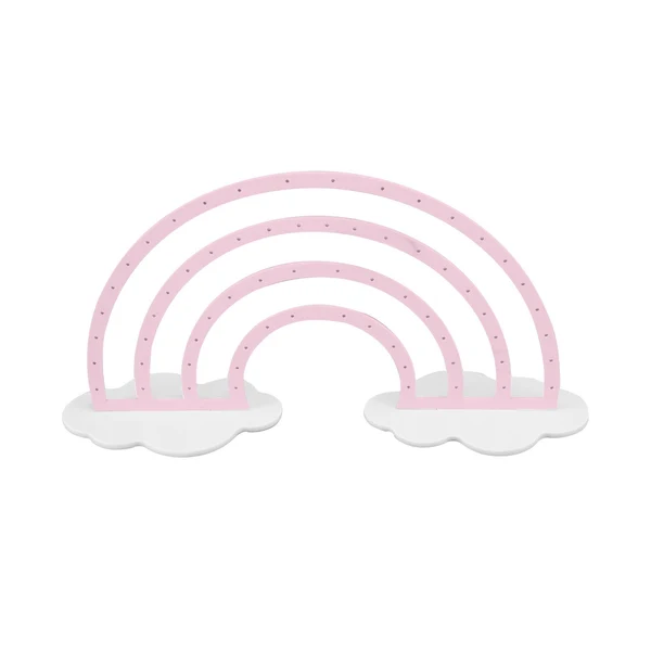 Certified Maxbell Earring Holder with 66 Holes Removable Base 4 Tier for Showcase Vanity Clear Pink User-Friendly