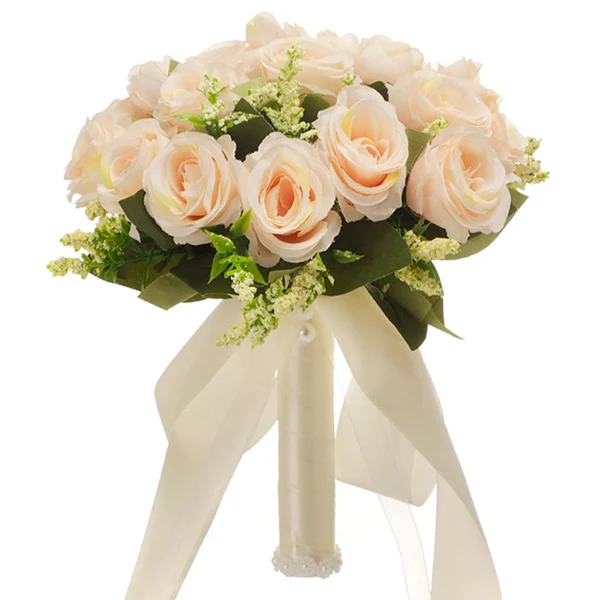 Premium Maxbell Artificial Flowers Handmade Bouquet Wedding Bouquet for Church Supplies Pink Advanced