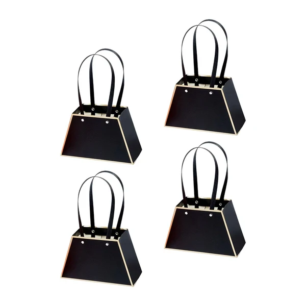 Fine Maxbell 4 Pieces Portable Bouquet Bags Box Waterproof for Classmates Lovers Family Black Dependable