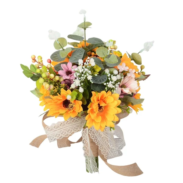 Prestigious Maxbell Bridal Bouquet sun flower Cascading Bouquets for Bride Bridesmaid Anniversary Detailed