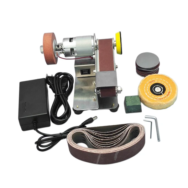 Environmentally Friendly Maxbell Adjustable Speed Mini Belt Sander US Plug Adapter Dustproof for Welding Style G User-Friendly