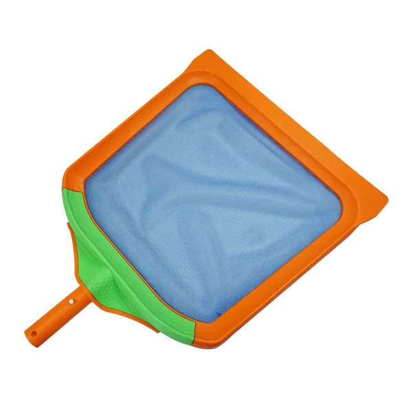 Traditional Maxbell Pool Leaf Skimmer Net Fast Cleaning Durable Swimming Leaf Rake Cleaning Tool orange shallow net Enhanced