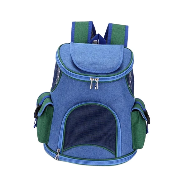 Environmentally Friendly Maxbell Pet Carrier Backpack Adjustable Strap Pet Travel Bag for Camping Outdoor Dog Dark Blue 14lb Quality
