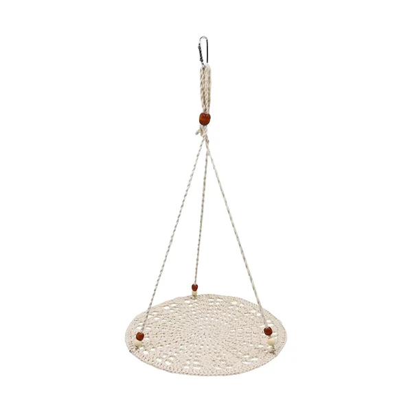Minimalist Maxbell Reptile Hammock Swing Hanging Bed Habitat Summer for Birds Leopard Gecko beige Elite