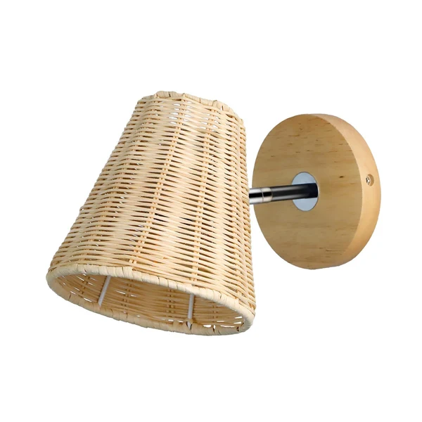 Minimalist Maxbell Rattan Wall Sconce Wall Mounted Wall Lamp Bedside Lamp for Hallway Barn Loft Prestigious