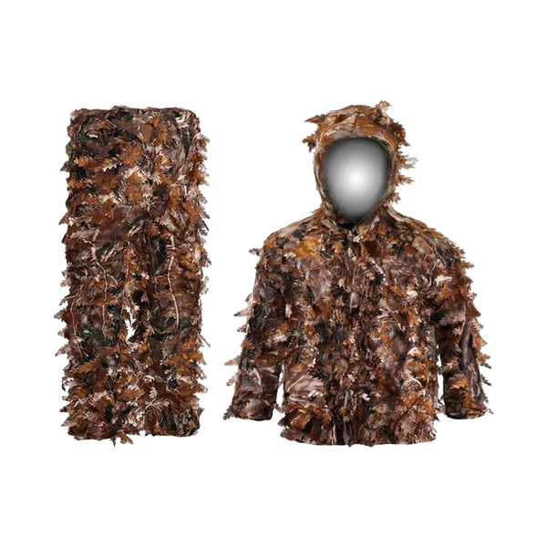 Eco-Friendly Maxbell Camouflage Suit Ghillie Suit Turkey Hunting Adult Camo Suit for Photography A Flexible