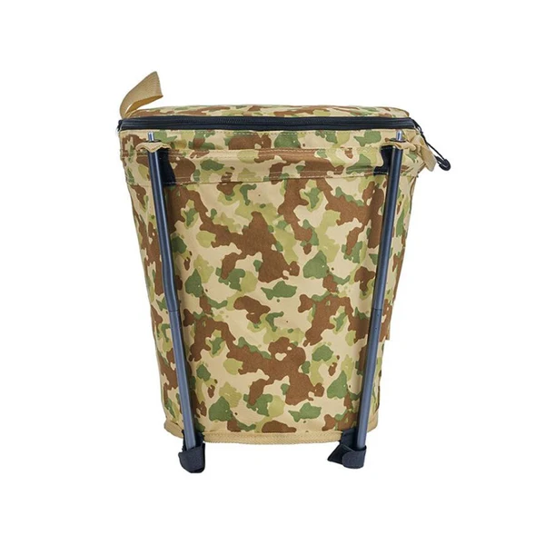 Pure Maxbell Camping Trash Can Oxford Cloth Outdoor Garbage Can for Picnic Garden Home Outstanding
