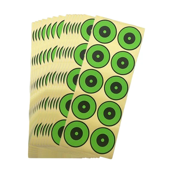 Specialty Maxbell Splatter Targets Reactive Paper Target Stickers for Archery Training Outdoor Green