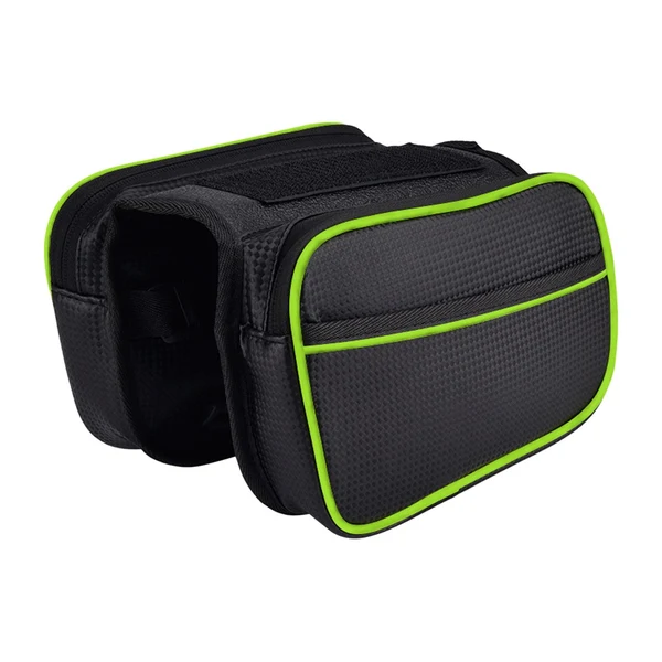 Healthy Maxbell Bike Bag Detachable Waterproof Bike Pannier Portable Bicycle Front Frame Bag Style A Green Comfortable