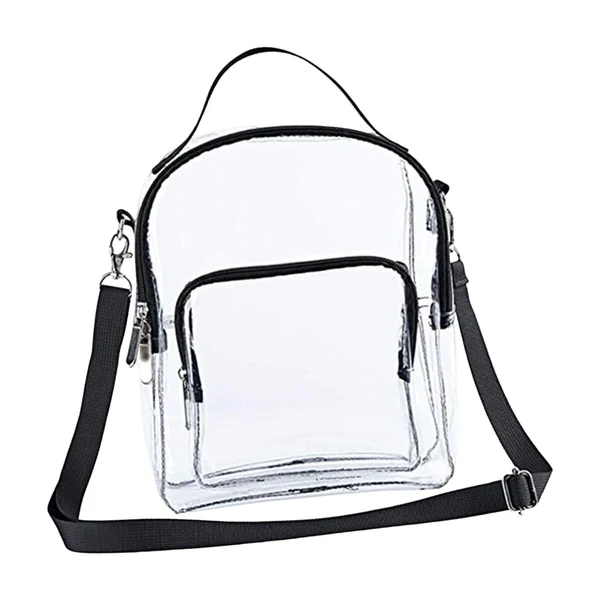 Functional Maxbell Transparent Crossbody Bag Purse Handbag Tote Casual Clear Bag Large Capacity Exceptional