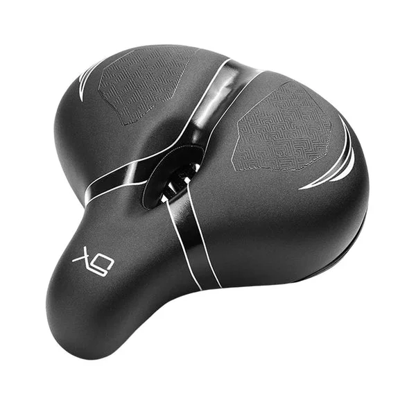 Premium Material Maxbell Comfort Bike Seat PU Leather Easy to Install Exercise Bicycle Saddle Cushion Black Argent Durable