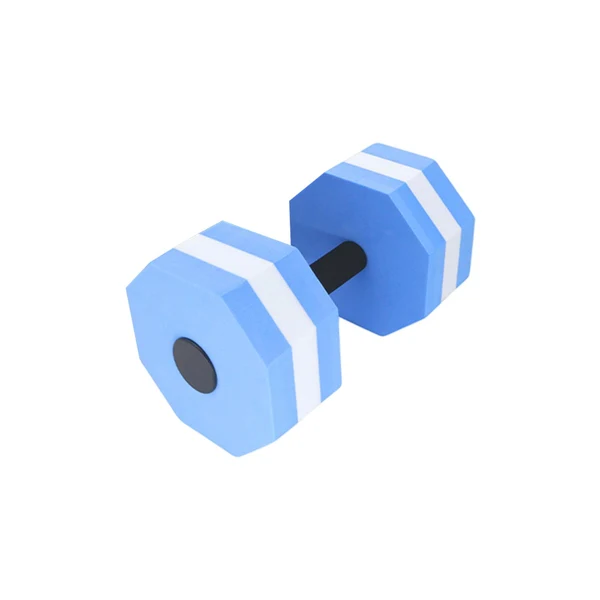 Premium Maxbell Aquatic Dumbbell EVA Water Dumbbell for Pool Water Aerobics Workouts Blue Clean