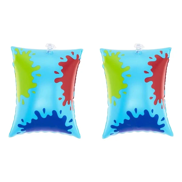 Recyclable Maxbell Swimming Arm Rings Pool Inflatable Swim Arm Bands for Adults Child Men Women Blue Triangle Consistent