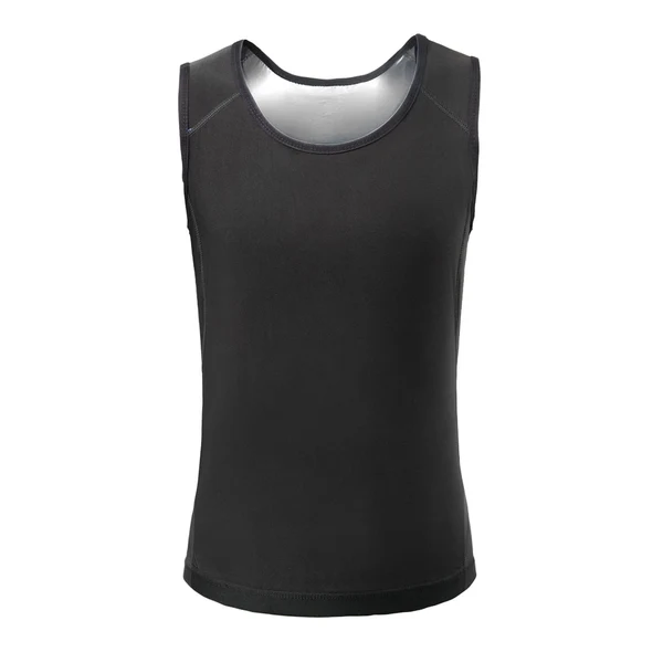Eco-Friendly Maxbell Mens Sauna Sweat Vest Workout Shirt Slimming Burner Sweat Enhancing Vest L XL Argent Next-Generation